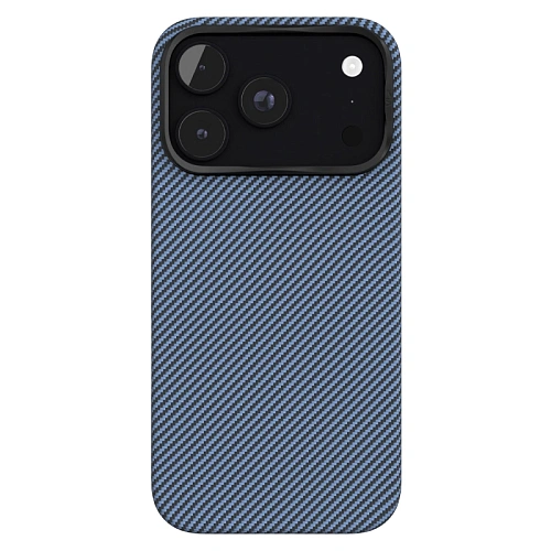 Чехол iPhone 18 Pro/17 Pro VLP Kevlar Case с MagSafe, синий
