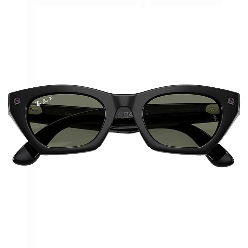 Умные Очки Ray-Ban Meta Zena Gen 3, Shiny Black, Green Polarized, Размер M