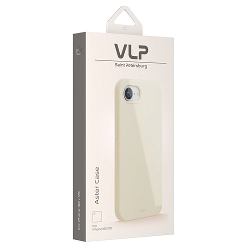 Чехол защитный VLP Aster Case с MagSafe для iPhone 16E/17E, белый