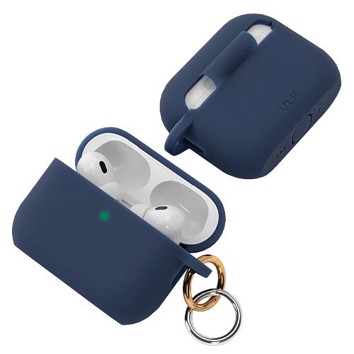Чехол Для AirPods Pro 3 VLP Charm Case Силиконовый, темно-синий