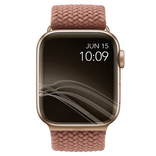 Ремешок Uniq  ASPEN Strap Braided Для Apple Watch 42/41/40 mm, розовый