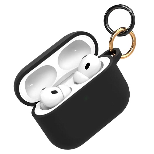 Чехол Для AirPods Pro 3 VLP Charm Case Силиконовый, черный