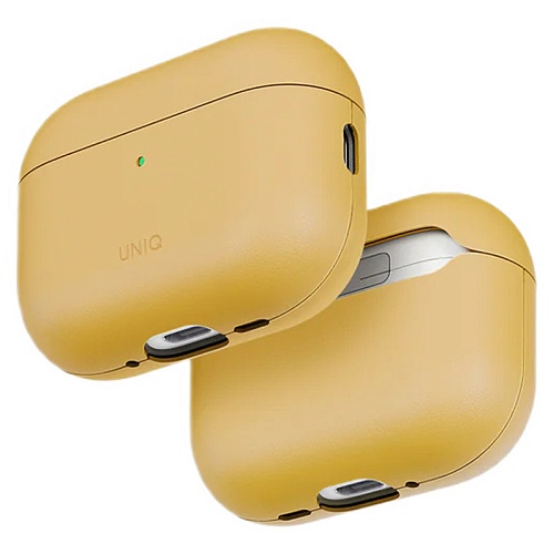 Чехол Airpods Pro 3 Uniq Lyden Vex Leatherette Canary, желтый