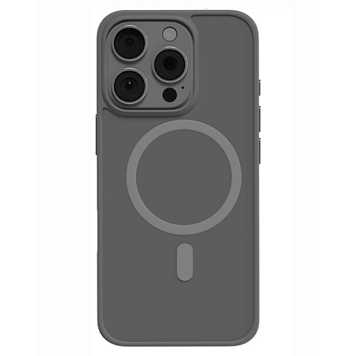 Чехол iPhone 16 Pro AceCase Soft Rim, титановый