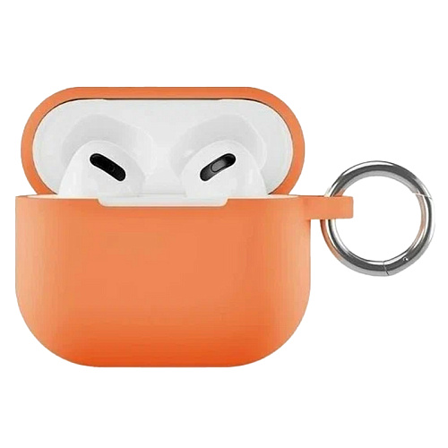 Чехол AirPods 3 "vlp" Soft Touch с кольцом, оранжевый