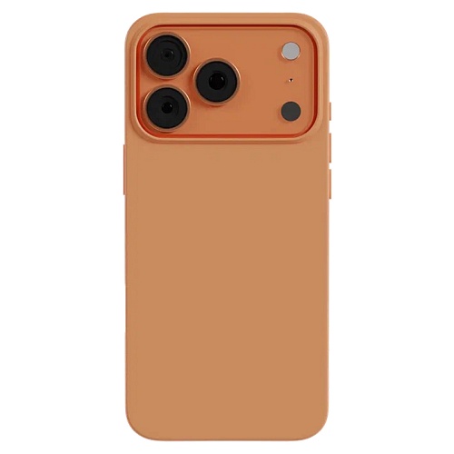 Чехол iPhone 17 Pro AceCase Soft Shell, оранжевый
