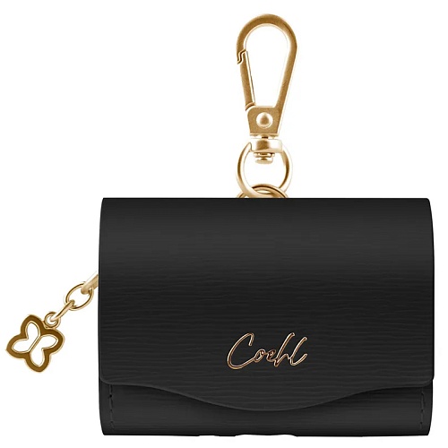 Чехол Airpods Pro 1/2/3 Uniq COEHL Mirelle Wallet case, черный