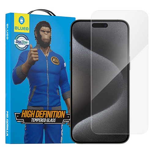 Защитное Стекло iPhone 15 Pro Max BlueO Clear HD, Глянец