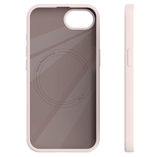 Чехол защитный VLP Aster Case с MagSafe для iPhone 16E/17E, розовый