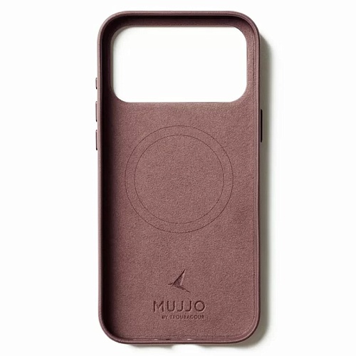 Чехол iPhone 17 Pro Max Mujjo Leather, красная бронза