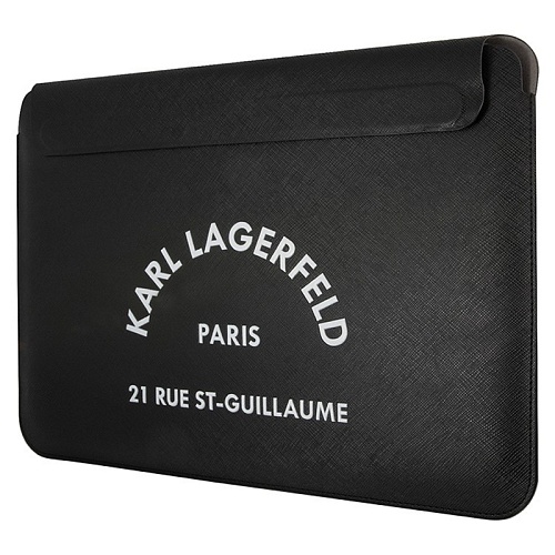 Чехол Конверт Для Ноутбука 13/14 Lagerfeld Saffiano Sleeve RSG, черный