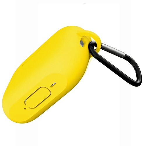 Чехол Для AirPods Pro 3 Gurdini Soft Touch С Карабином, желтый