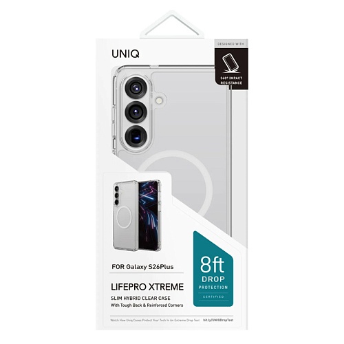 Чехол Samsung Galaxy S26 UNIQ LifePro Xtreme MagSafe, Прозрачный
