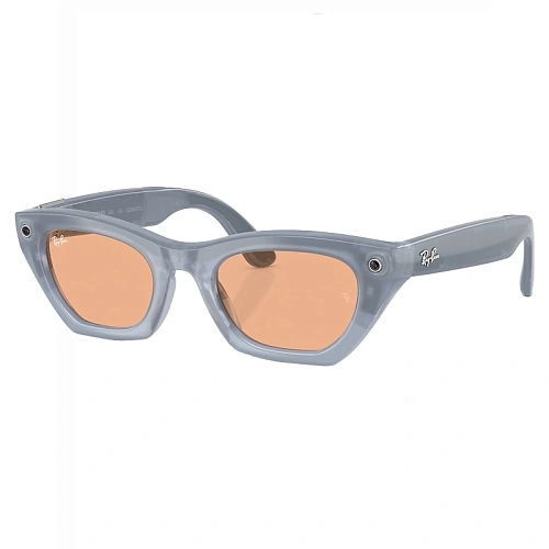 Умные Очки Ray-Ban Meta Zena Gen 3, Polished Milky Grey Lilac, Clear/Copper Transitions, Размер M