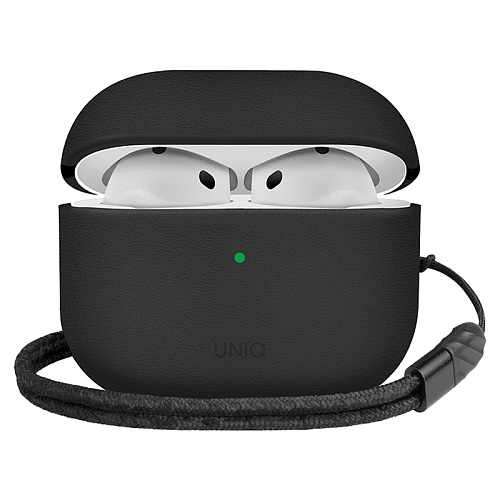 Чехол Для AirPods 4 Uniq Lyden Leatherette, черный