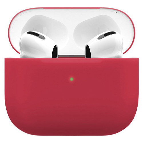 Чехол AirPods 3 "vlp" Soft Touch тонкий, красный