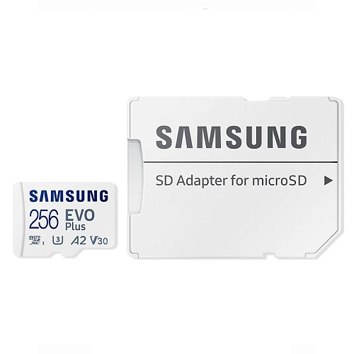 Карта Памяти Samsung EVO Plus 256 ГБ, белый