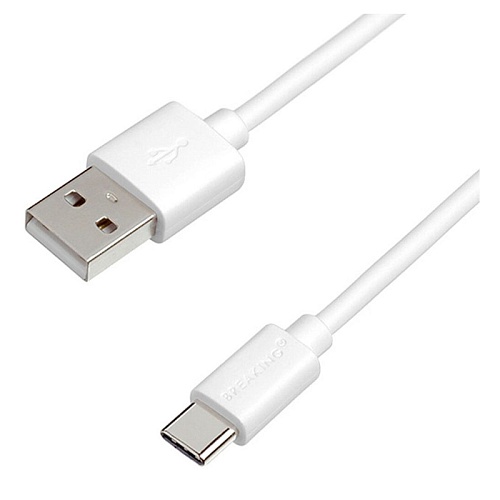 Кабель Breaking Classic USB-A - Type-C 1М, белый