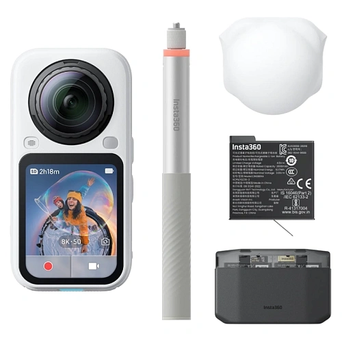 Экшн-камера Insta360 X6 Essential Bundle, белый