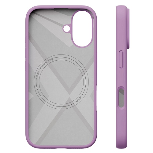 Чехол iPhone 16 vlp Aster Case С MagSafe, лавандовый