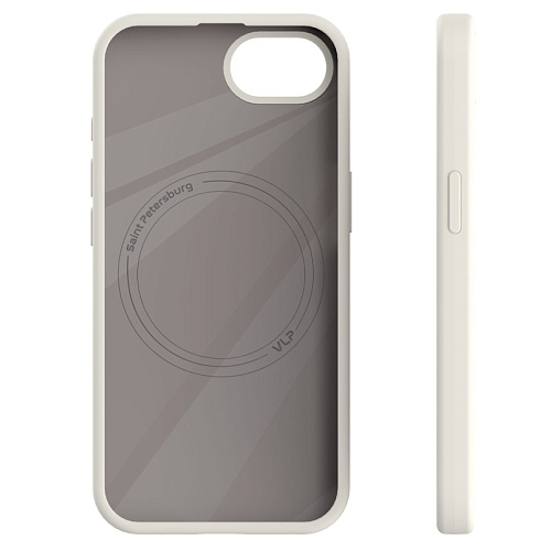 Чехол защитный VLP Aster Case с MagSafe для iPhone 16E/17E, белый