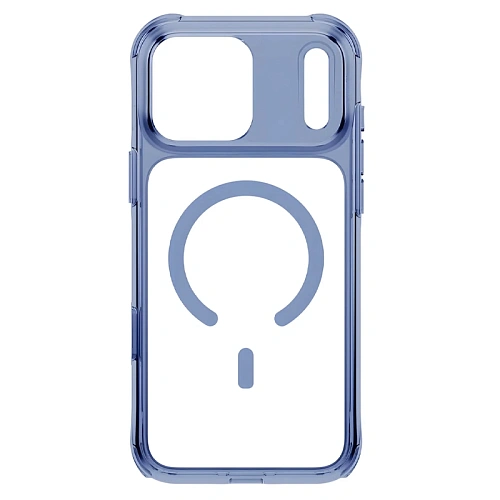 Чехол iPhone 18 Pro/17 Pro Uniq LifePro Xtreme Crystal MagSafe, голубой