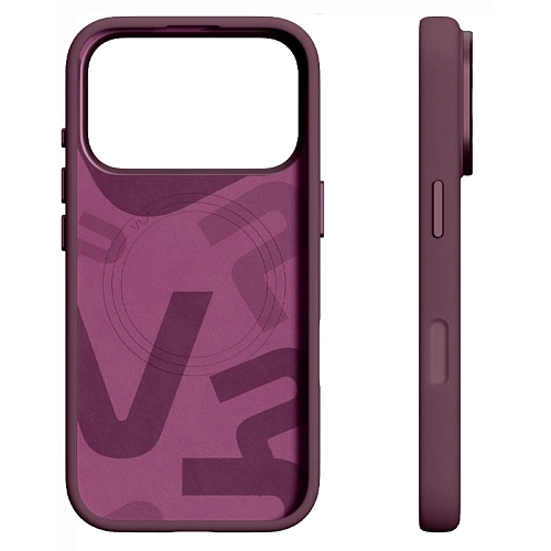Чехол iPhone 18 Pro Max/17 Pro Max VLP Aster Pro Case с MagSafe, бургунди