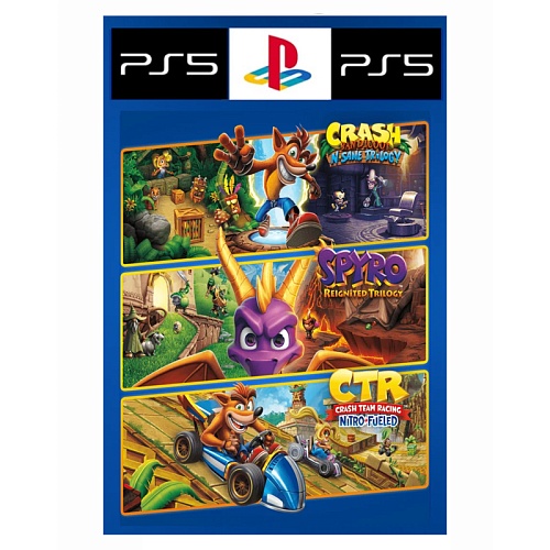 Игра для PS5 Crash: team racing + spyro (цифровая версия)