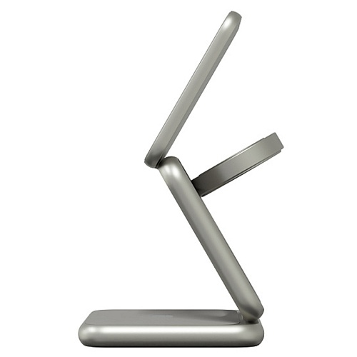 Беспроводное зарядное устройство Magssory Fold Pro 3в1, с MagSafe, совместимое с Qi2, титановый