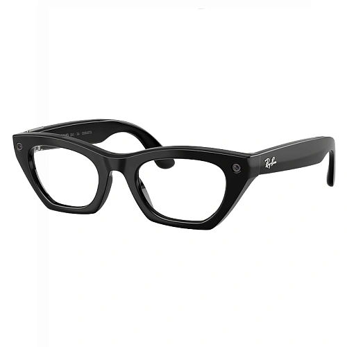 Умные Очки Ray-Ban Meta Zena Gen 3, Shiny Black, Clear Blue-Violet Light Filter, Размер M