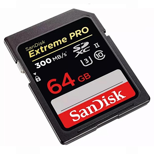 Карта памяти SanDisk SDXC Extreme Pro, 260 Мб/с, 64Гб
