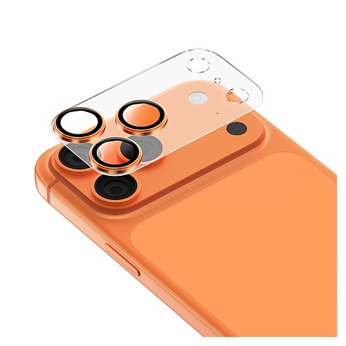 Линзы Защитнные На Камеру Для iPhone 17 Pro Max Keephone Reggio Lens,  Оранжевый