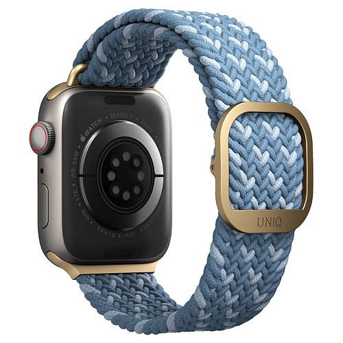 Ремешок Uniq Apple Watch 42/41/40 mm ASPEN Design strap Braided, синий