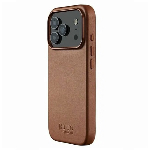 Чехол iPhone 17 Pro Max Mujjo Leather, песочный