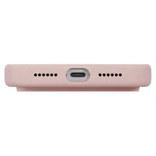 Чехол iPhone 17 Pro Max Uniq LINO Magsafe, розовый