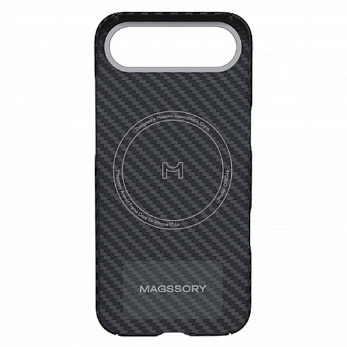 Чехол iPhone Air Magssory Кевлар (Арамид), MagSafe, черный