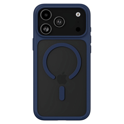 Чехол iPhone 17 Pro Max uBear Shade Case, MagSafe, синий