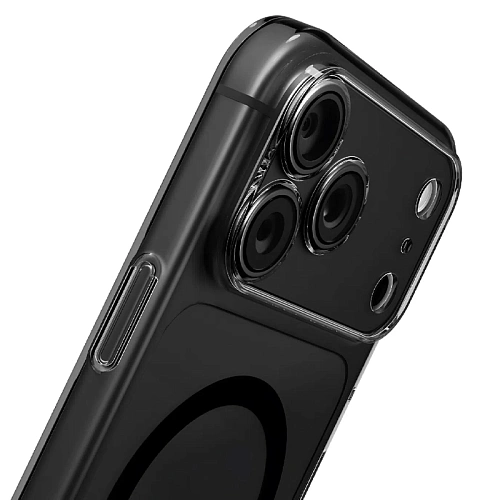 Чехол iPhone 18 Pro/17 Pro Uniq AirSuit Glossy MagSafe, дымчатый