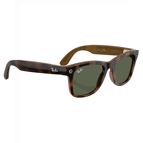 Умные Очки Ray-Ban Meta Wayfarer Gen 3, Polished Havana, Green, Размер M