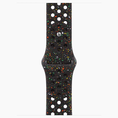 Apple Watch Series 11, 42 мм, корпус алюминий угольно-черный, Nike Sport Band, черный