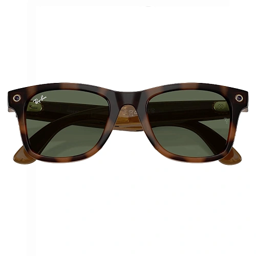 Умные Очки Ray-Ban Meta Wayfarer Gen 3, Polished Havana, Green, Размер M