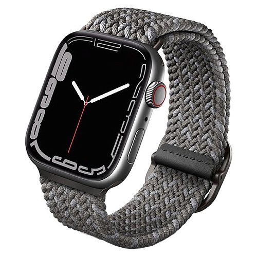 Ремешок Apple Watch 46/45/44 mm Uniq ASPEN Design strap Braided Pebble, светло-серый