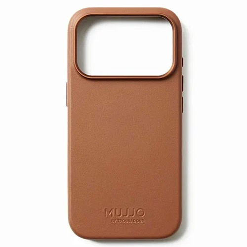 Чехол iPhone 17 Pro Max Mujjo Leather, песочный