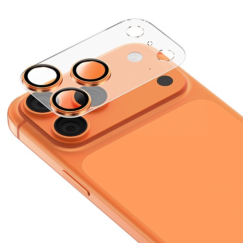 Линзы Защитнные На Камеру Для iPhone 17 Pro Keephone Reggio Lens, оранжевый