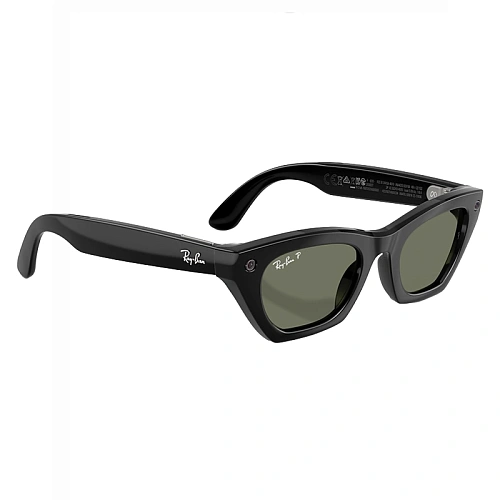 Умные Очки Ray-Ban Meta Zena Gen 3, Shiny Black, Green Polarized, Размер M