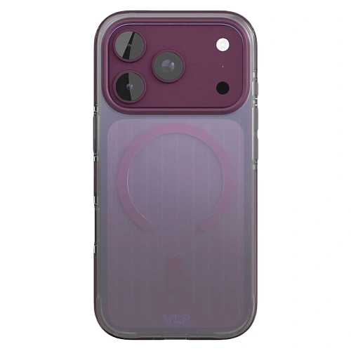 Чехол iPhone 18 Pro/17 Pro VLP Pulse Case с MagSafe, бургунди