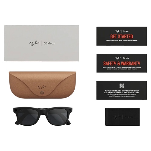 Умные Очки Ray-Ban Meta Wayfarer Gen 2, Matte Black, Transitions Grey, (53-22-155mm)