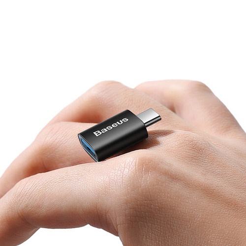 Адаптер BASEUS Ingenuity Series Mini OTG USB 3.1 - Type-C, черный
