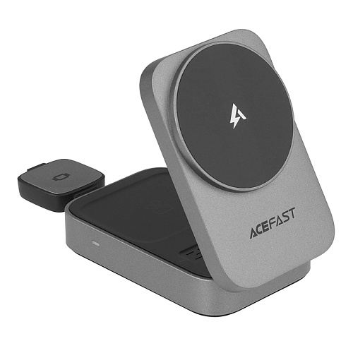 Беспроводная Зарядная Станция Acefast E22 Desktop (3В1), Серый