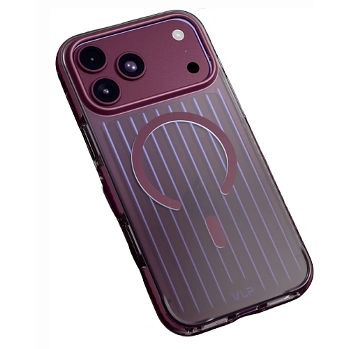 Чехол iPhone 18 Pro Max/17 Pro Max VLP Pulse Case с MagSafe, бургунди